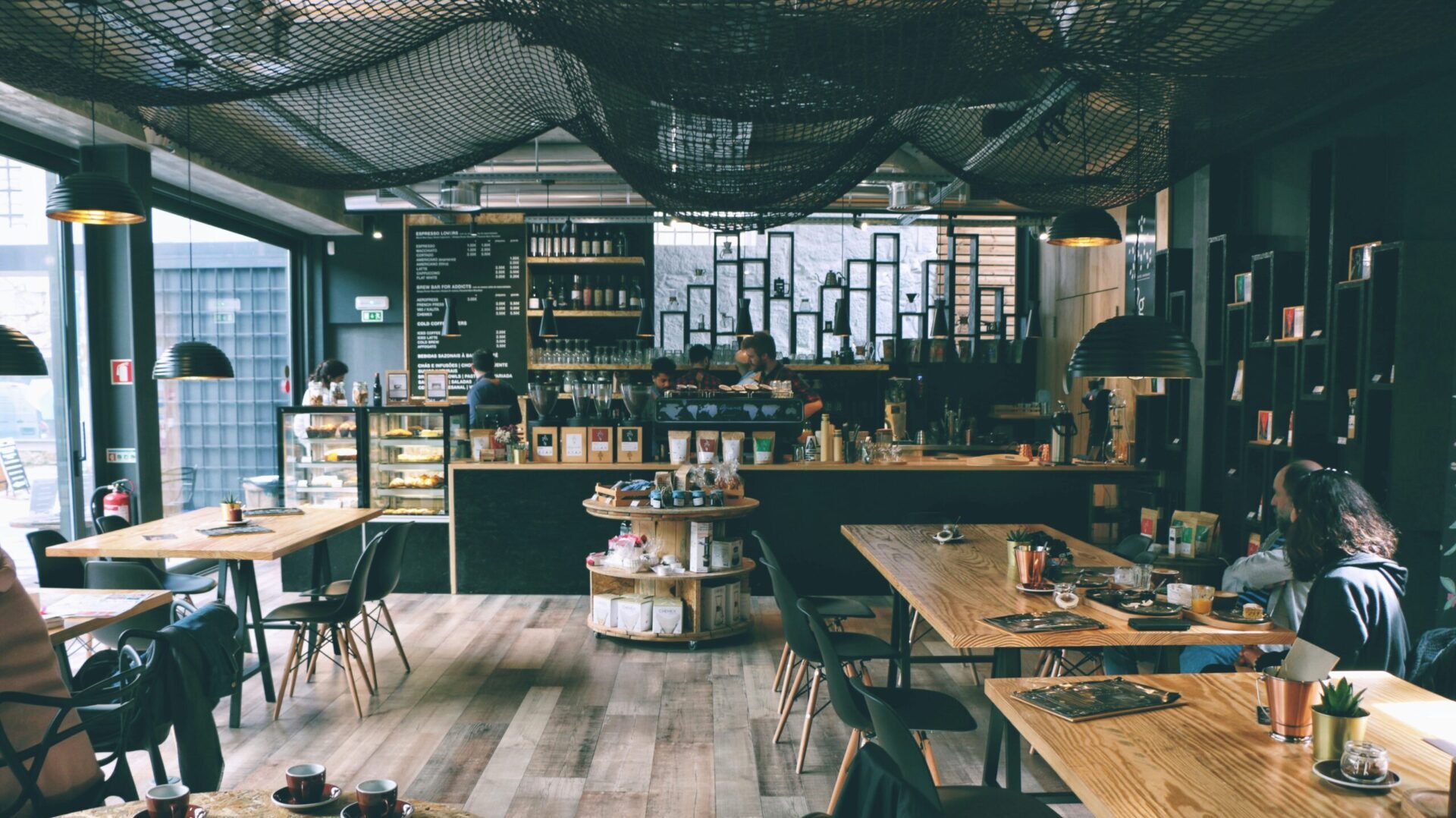 A bar after a commercial fit out.