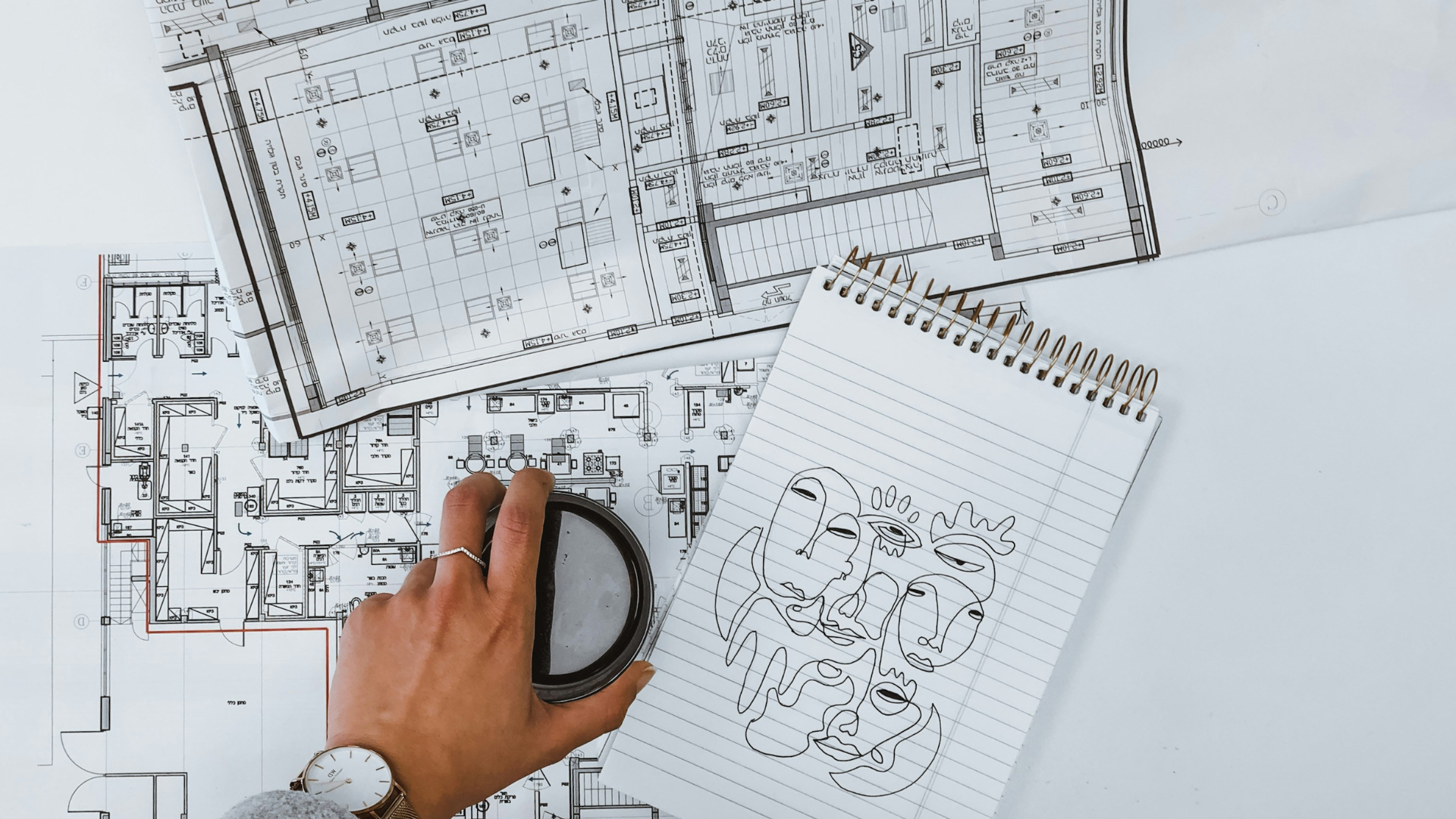 Modern building exterior layout design.